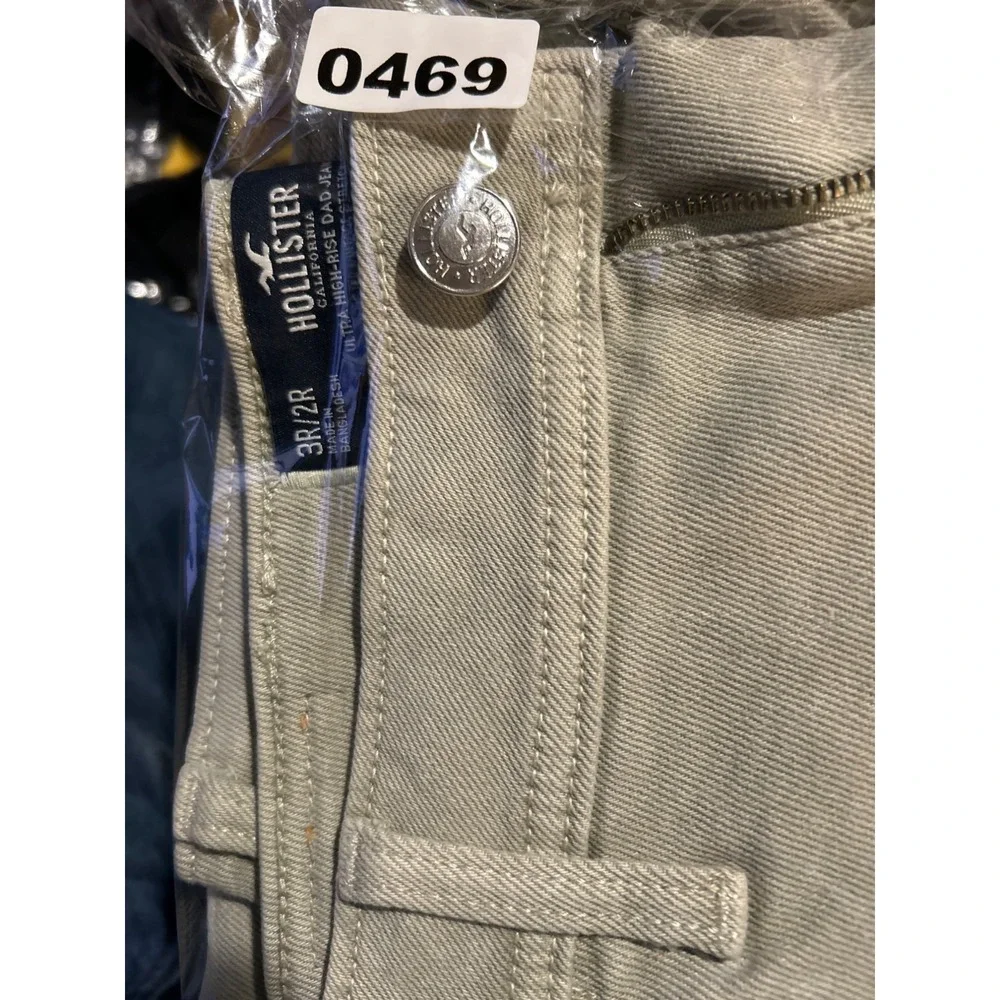 Hollister Dad Jeans Womens 26 Sage Green Excellent Ultra High Rise‎ Carpenter